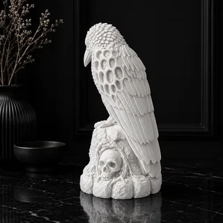 Escultura Cuervo Gótico 17 cm - Ariz Creativo