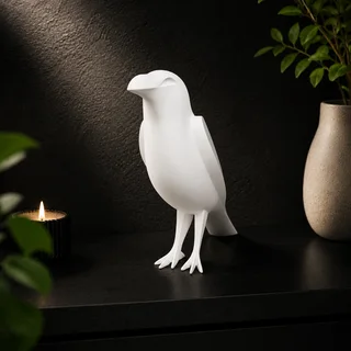 Escultura Cuervo Minimalista 20 cm - Ariz Creativo
