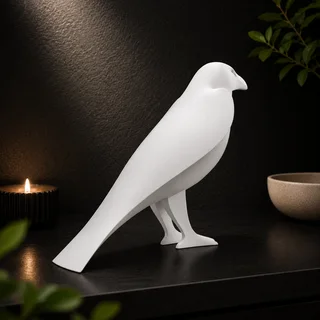 Escultura Cuervo Minimalista 20 cm - Ariz Creativo