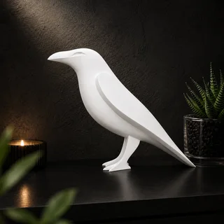 Escultura Cuervo Minimalista 20 cm - Ariz Creativo