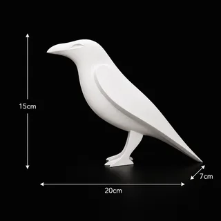 Escultura Cuervo Minimalista 20 cm - Ariz Creativo