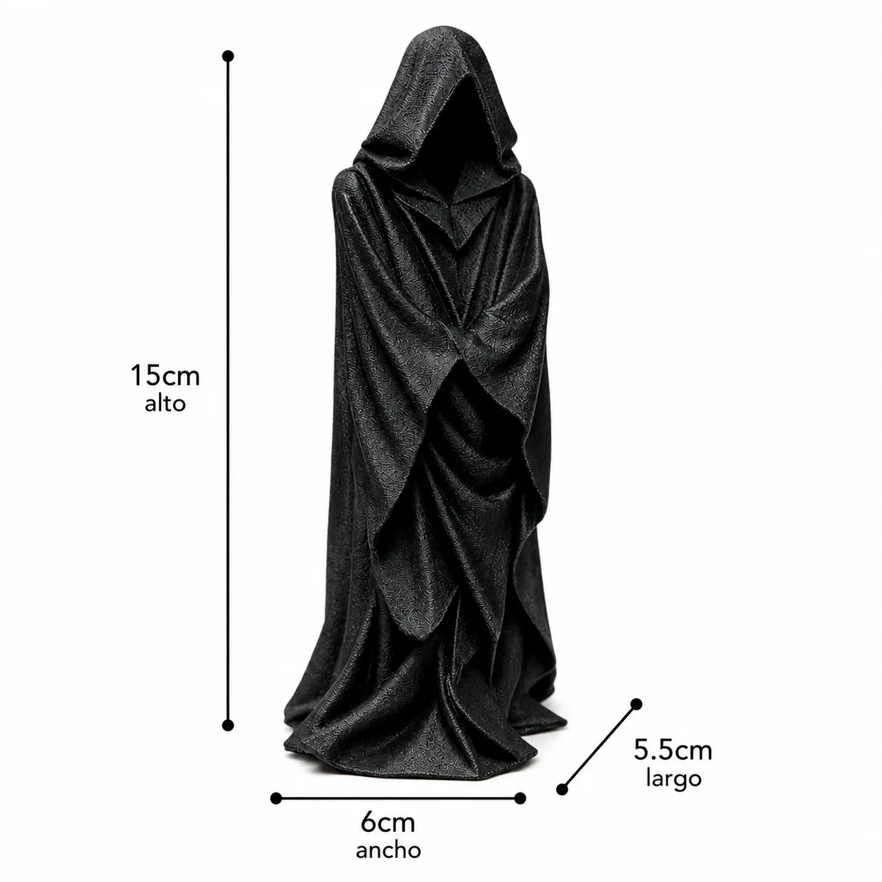 Escultura Cultista Encapuchado 15 cm - Ariz Creativo