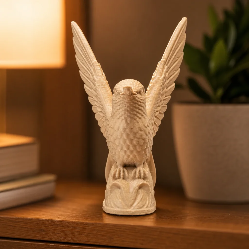 Detalle de Escultura de Colibrí