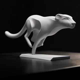 Escultura de Leopardo - Ariz Creativo