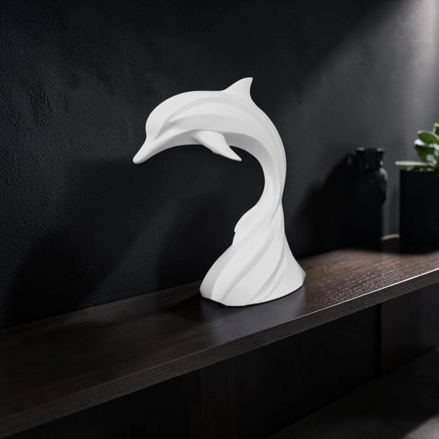 Detalle de Escultura Delfín Espiral 15 cm