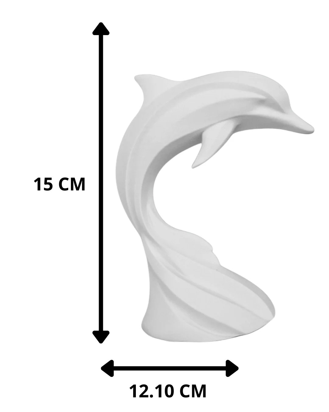 Escultura Delfín Espiral 15 cm - Ariz Creativo