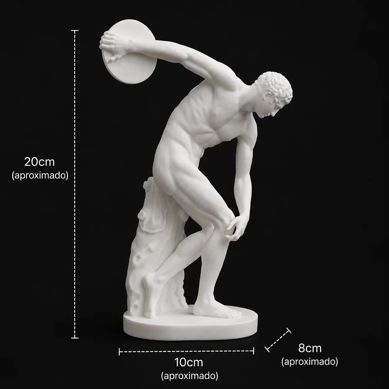 Escultura Discóbolo 20 cm - Ariz Creativo