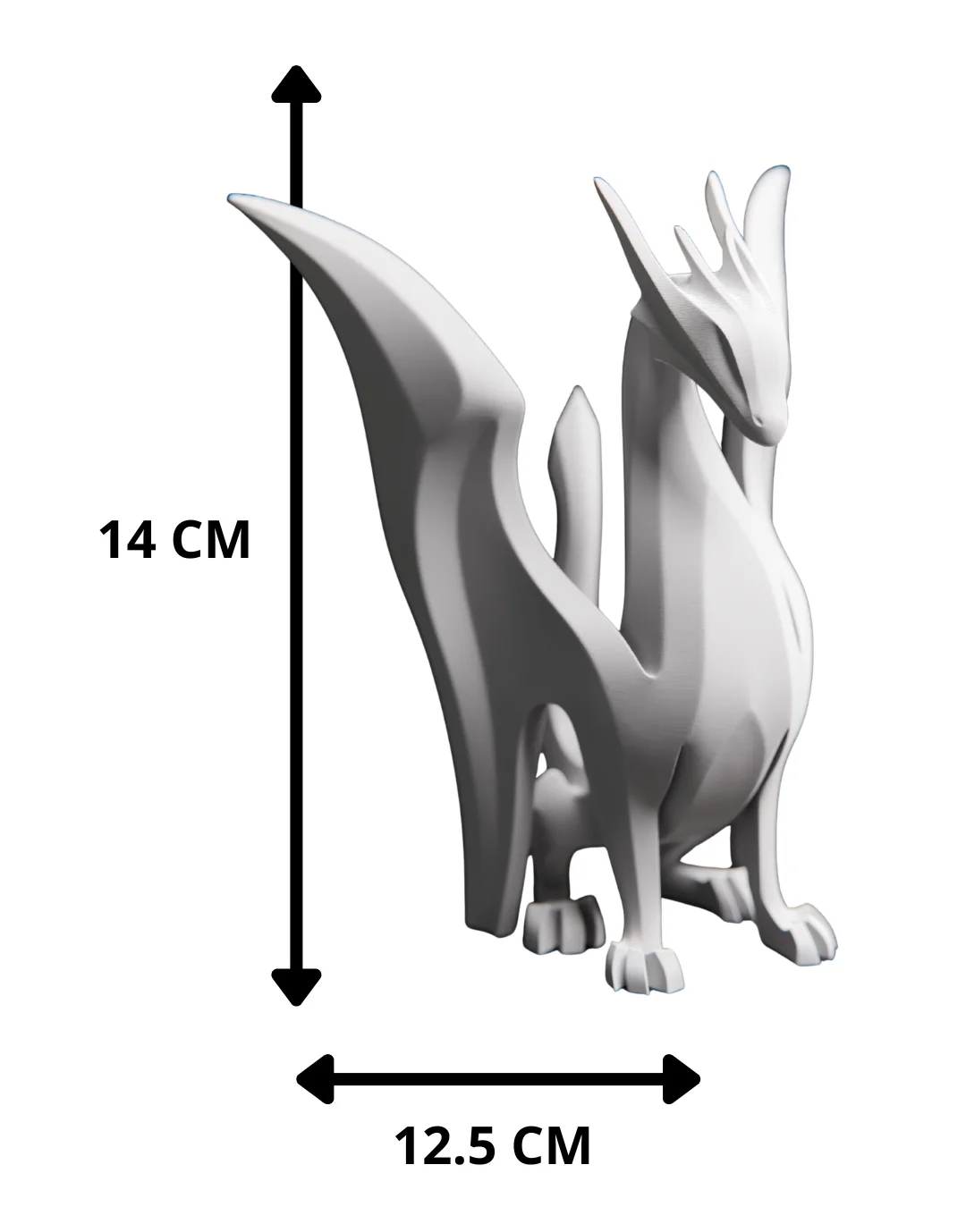 Escultura Dragón 14 cm - Ariz Creativo