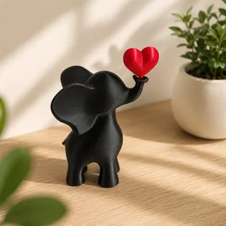 Escultura Elefante del Amor 15 cm - Ariz Creativo