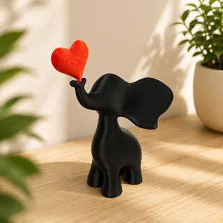 Escultura Elefante del Amor 15 cm - Ariz Creativo