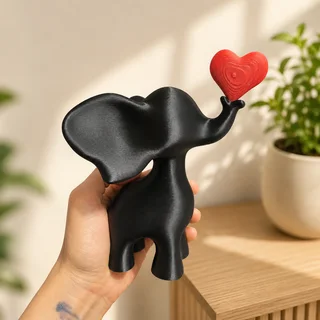 Escultura Elefante del Amor 15 cm - Ariz Creativo