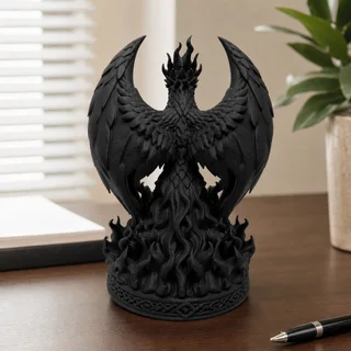 Escultura Fénix Medieval 17 cm - Ariz Creativo