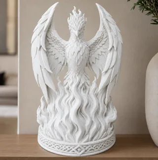 Escultura Fénix Medieval 17 cm - Ariz Creativo