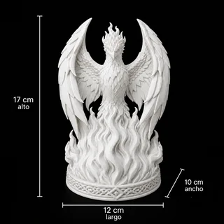 Escultura Fénix Medieval 17 cm - Ariz Creativo