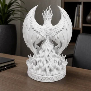 Escultura Fénix Medieval 17 cm - Ariz Creativo