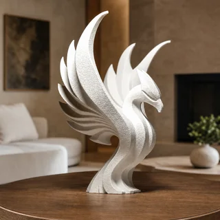 Escultura Fénix Minimalista 20 cm - Ariz Creativo