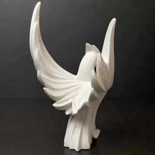 Escultura Fénix Minimalista 20 cm - Ariz Creativo