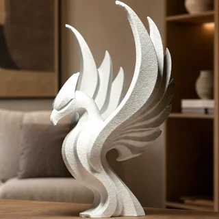 Escultura Fénix Minimalista 20 cm - Ariz Creativo