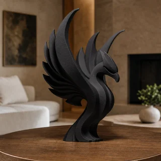 Escultura Fénix Minimalista 20 cm - Ariz Creativo