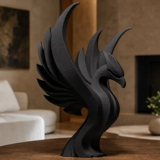 Escultura Fénix Minimalista 20 cm - Ariz Creativo