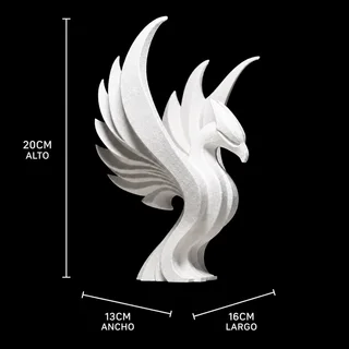 Escultura Fénix Minimalista 20 cm - Ariz Creativo