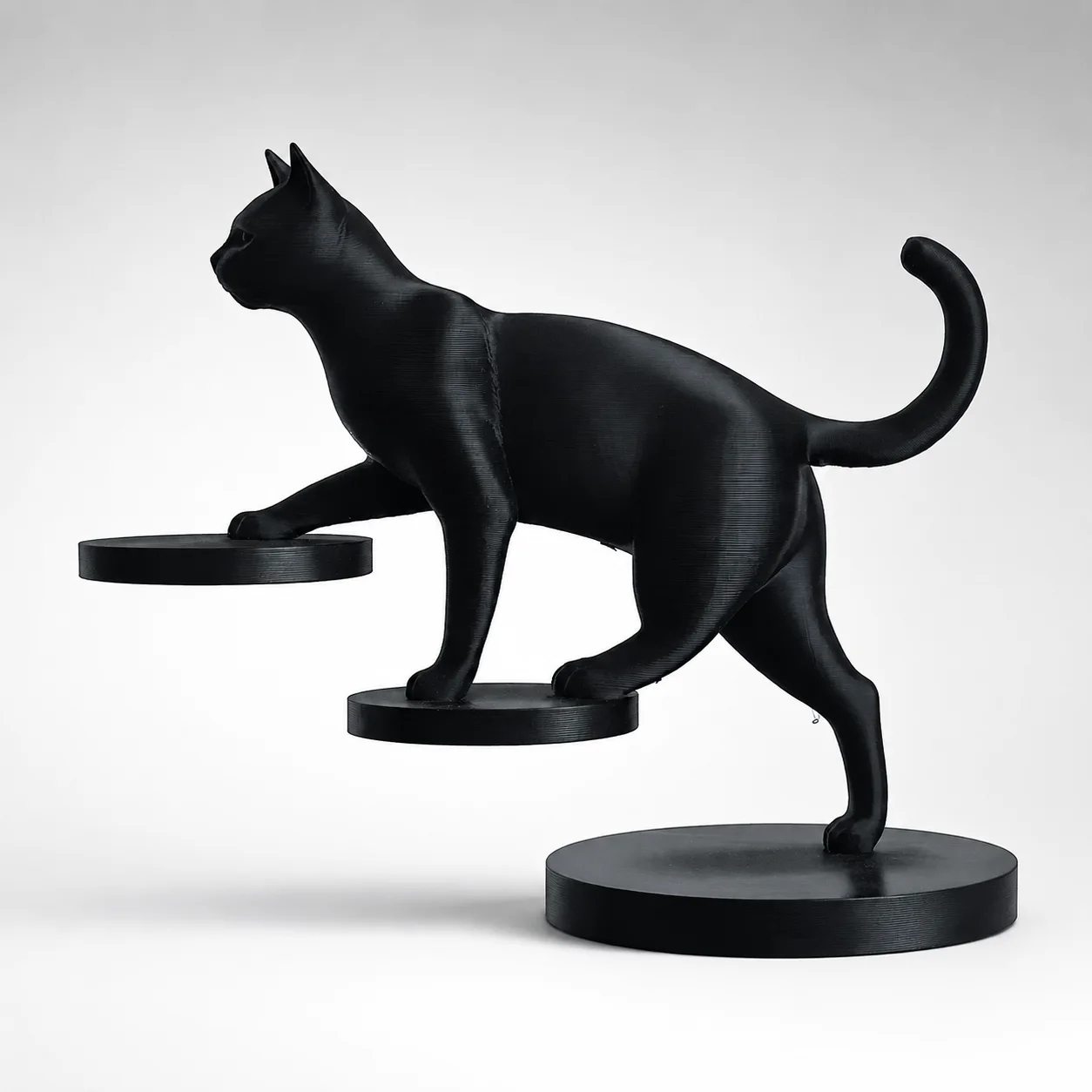 Detalle de Escultura Gato Escalador