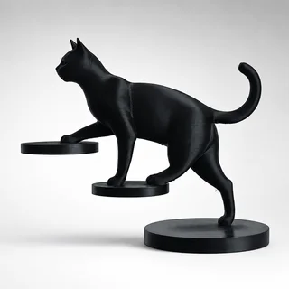 Escultura Gato Escalador - Ariz Creativo