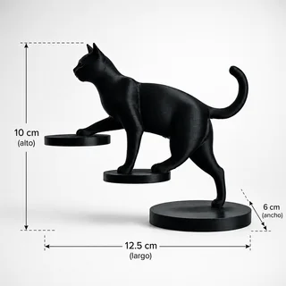 Escultura Gato Escalador - Ariz Creativo