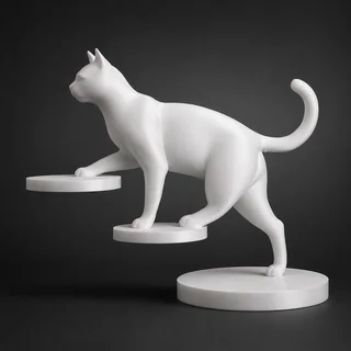 Escultura Gato Escalador - Ariz Creativo