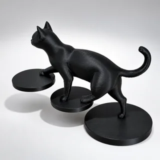 Escultura Gato Escalador - Ariz Creativo