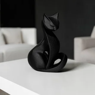 Escultura Gato Minimalista 15 cm - Ariz Creativo