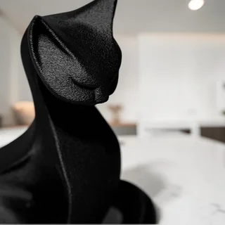 Escultura Gato Minimalista 15 cm - Ariz Creativo