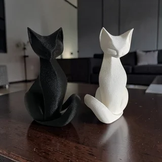 Escultura Gato Minimalista 15 cm - Ariz Creativo