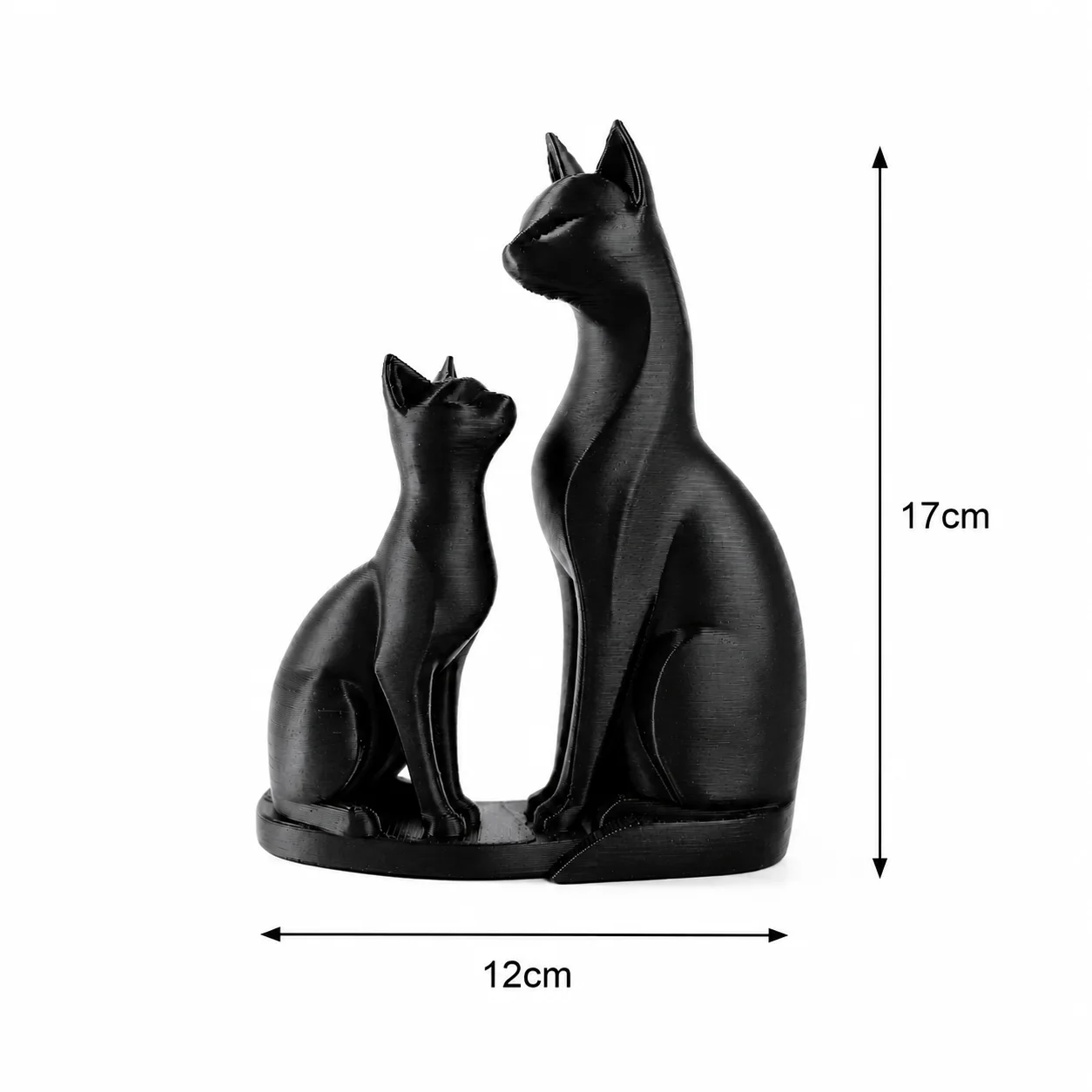 Escultura Gatos Madre e Hija 17 cm - Ariz Creativo