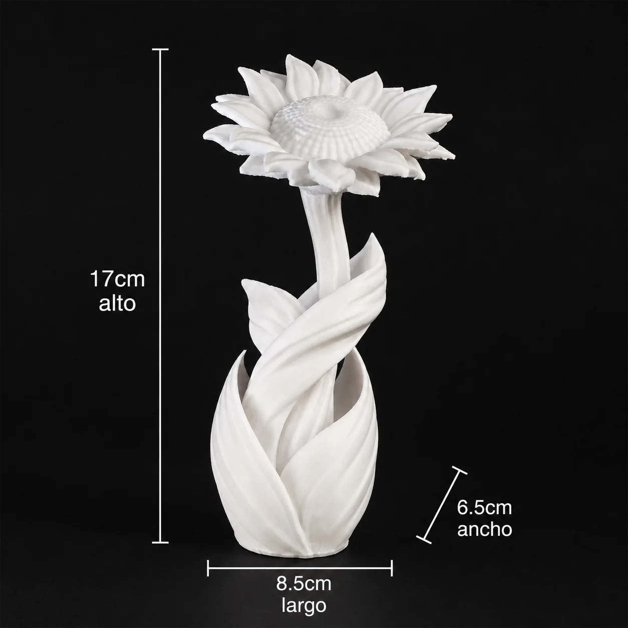 Escultura Girasol Eterno 17 cm - Ariz Creativo
