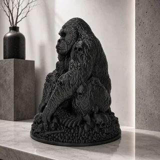 Escultura Gorila Gótico 17 cm - Ariz Creativo