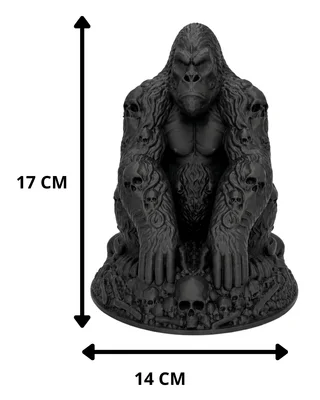 Escultura Gorila Gótico 17 cm - Ariz Creativo