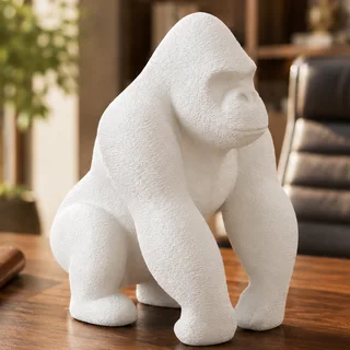 Escultura Gorila Minimalista 14 cm - Ariz Creativo