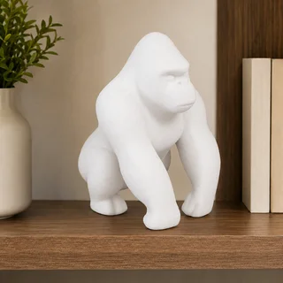 Escultura Gorila Minimalista 14 cm - Ariz Creativo