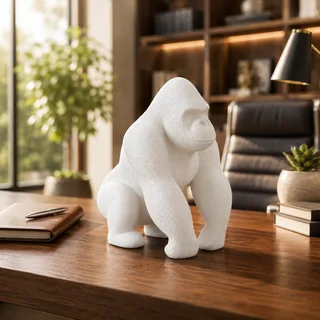 Escultura Gorila Minimalista 14 cm - Ariz Creativo