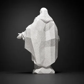Escultura Jesús Geométrica - Ariz Creativo