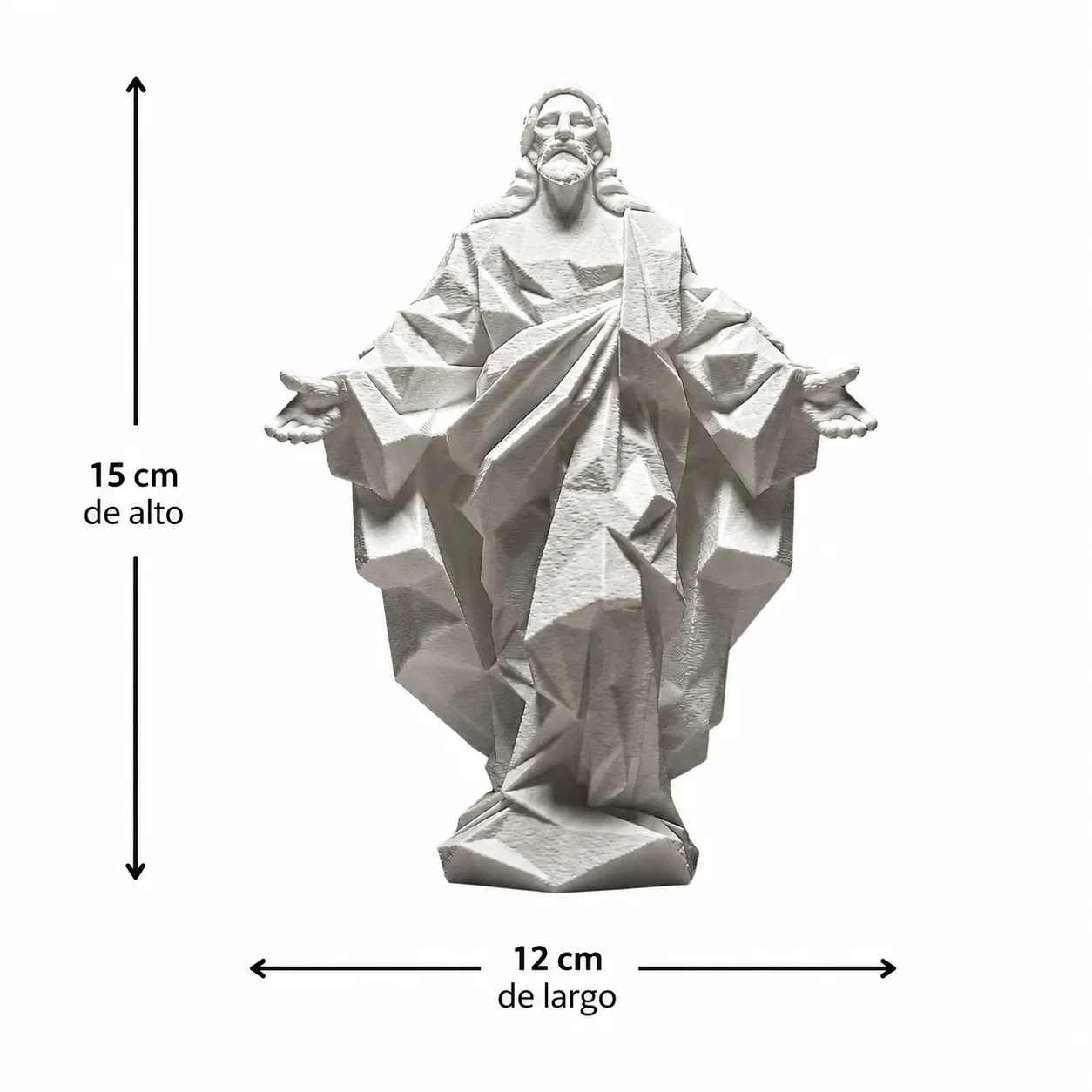 Escultura Jesús Geométrica - Ariz Creativo