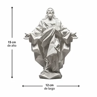 Escultura Jesús Geométrica - Ariz Creativo