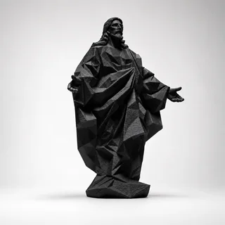 Escultura Jesús Geométrica - Ariz Creativo