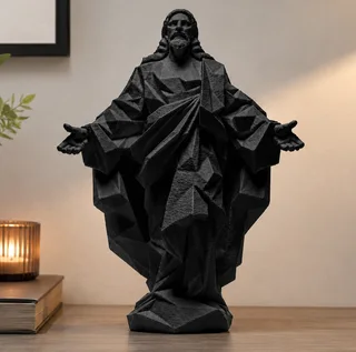 Escultura Jesús Geométrica - Ariz Creativo