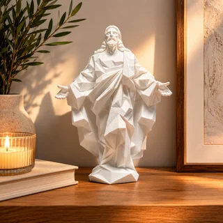 Escultura Jesús Geométrica