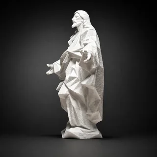 Escultura Jesús Geométrica - Ariz Creativo