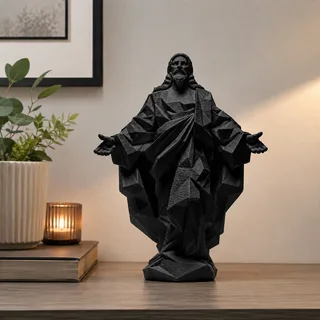 Escultura Jesús Geométrica - Ariz Creativo