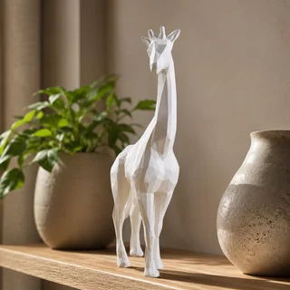 Escultura Jirafa Minimalista 20 cm