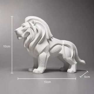 Escultura León Acabado Roca - Ariz Creativo